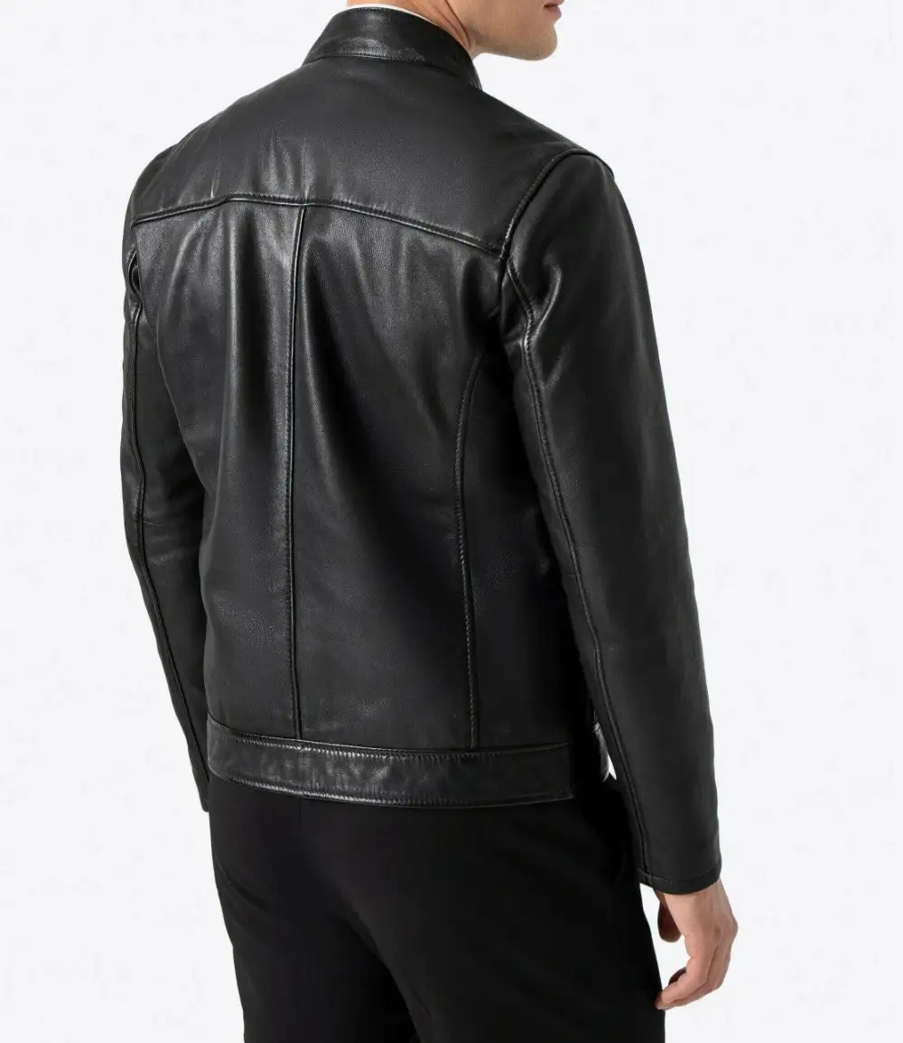Sharp Structured Leather Jacket