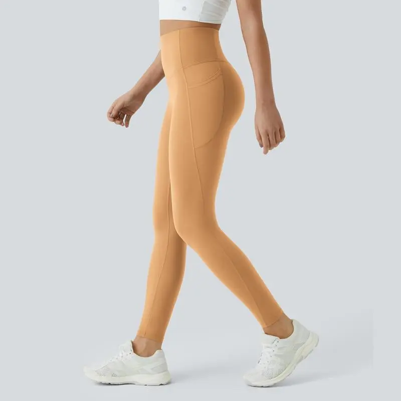 High Waisted Tummy Control Side Pocket Shaping Training Leggings – 🔥 40% OFF Today Only!