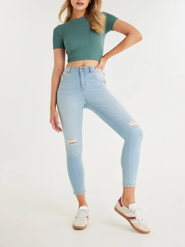Cotton Ripped Jean