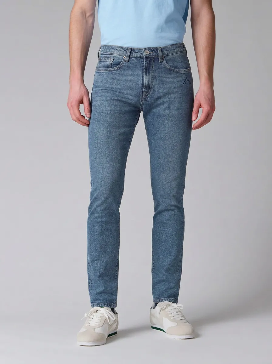 Men's Refined Comfort Slim Fit Stretch Denim Jeans