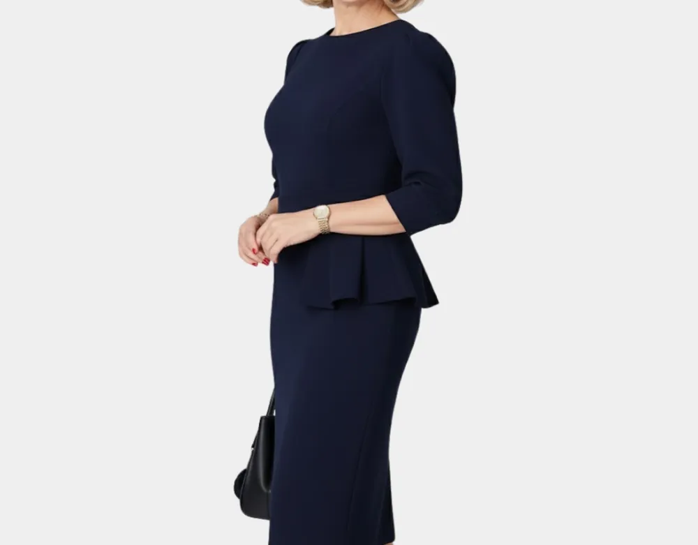 Bloom -refined Ruffle Midi Dress