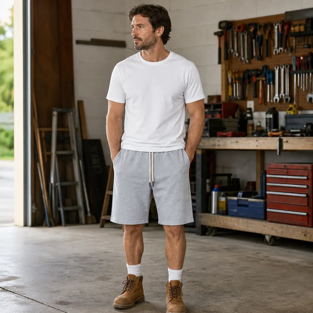 Men’s Relaxed Fleece Drawstring Shorts
