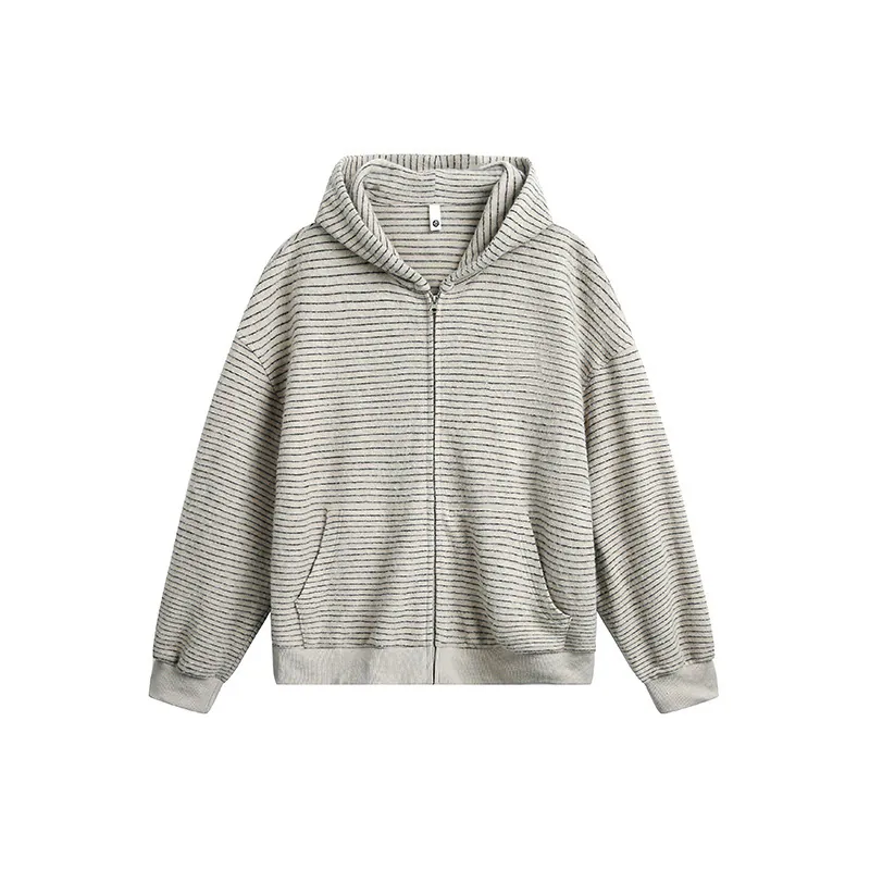 Vintage Stripe Casual Hoodie