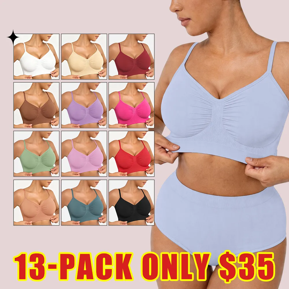 Women's Wireless Bra Comfort Bralettes No Underwire Unlined Cami Bra