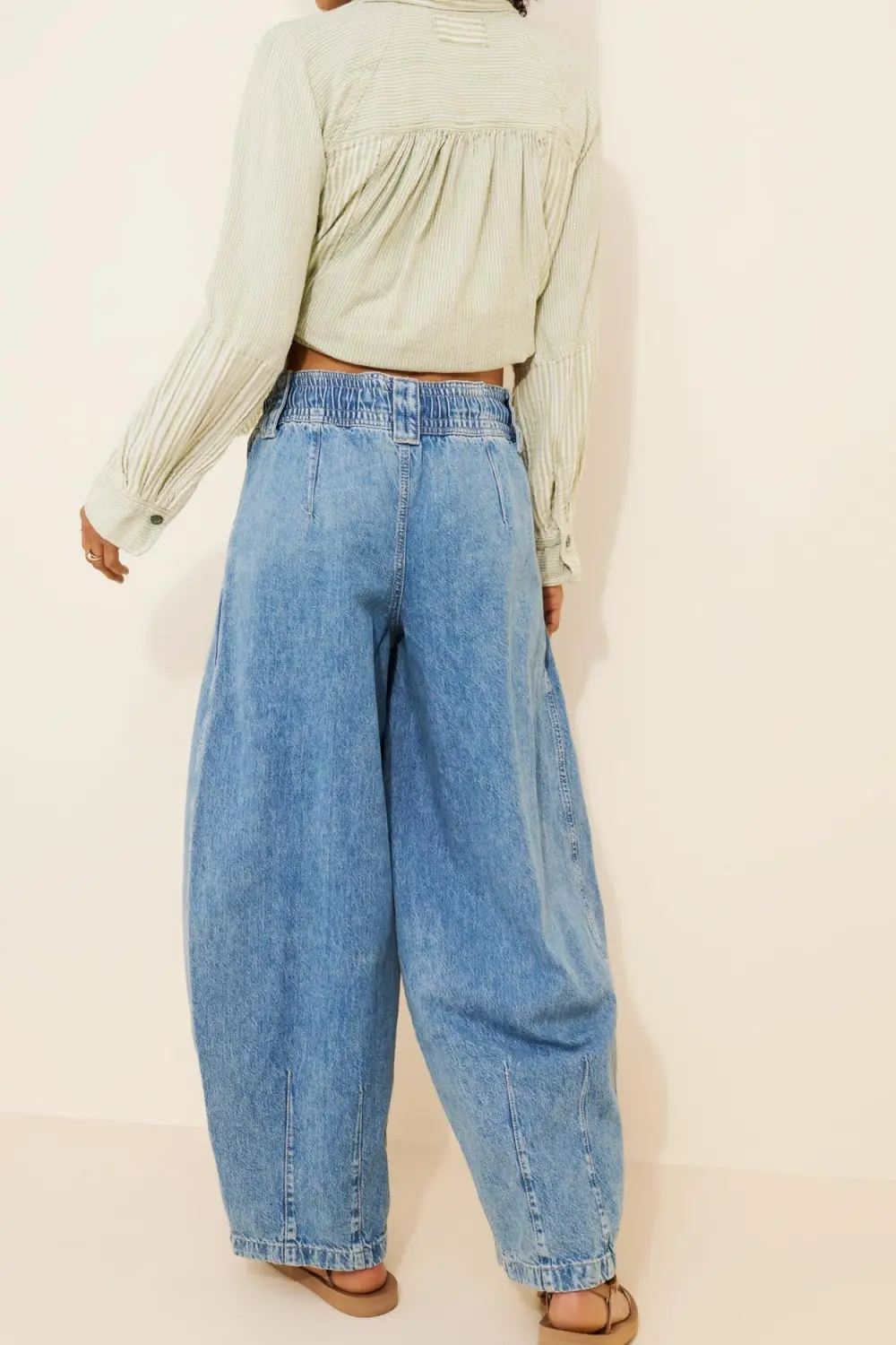 Margo Barrel Pull-On Jeans