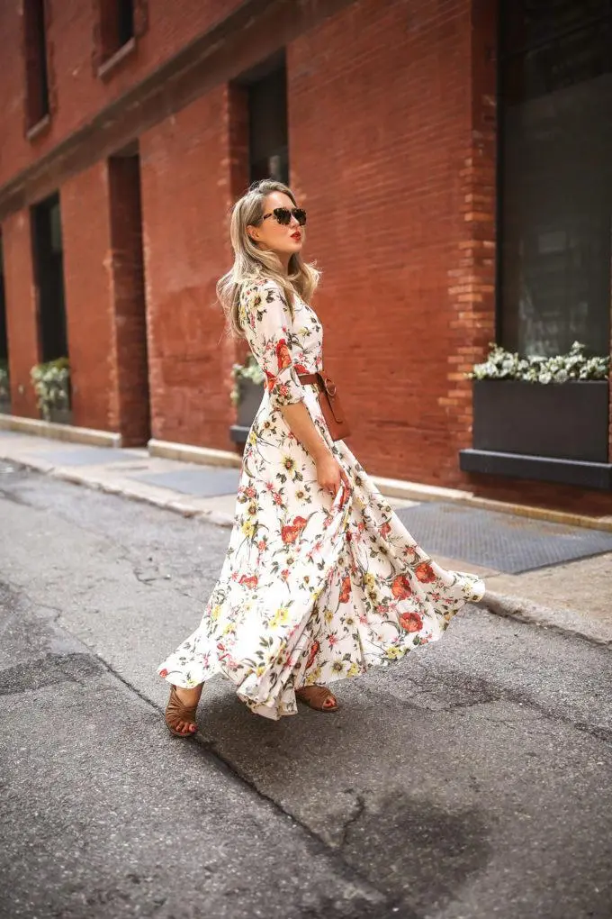 Luludress 2025 Orange Flowers Boho Sundress