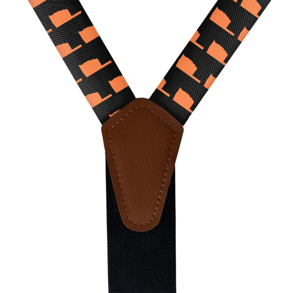 Silhouette Pattern Motif Suspenders