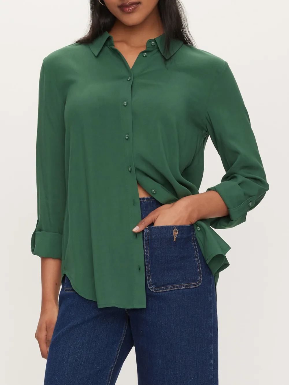 Lapel Long Sleeve Shirt