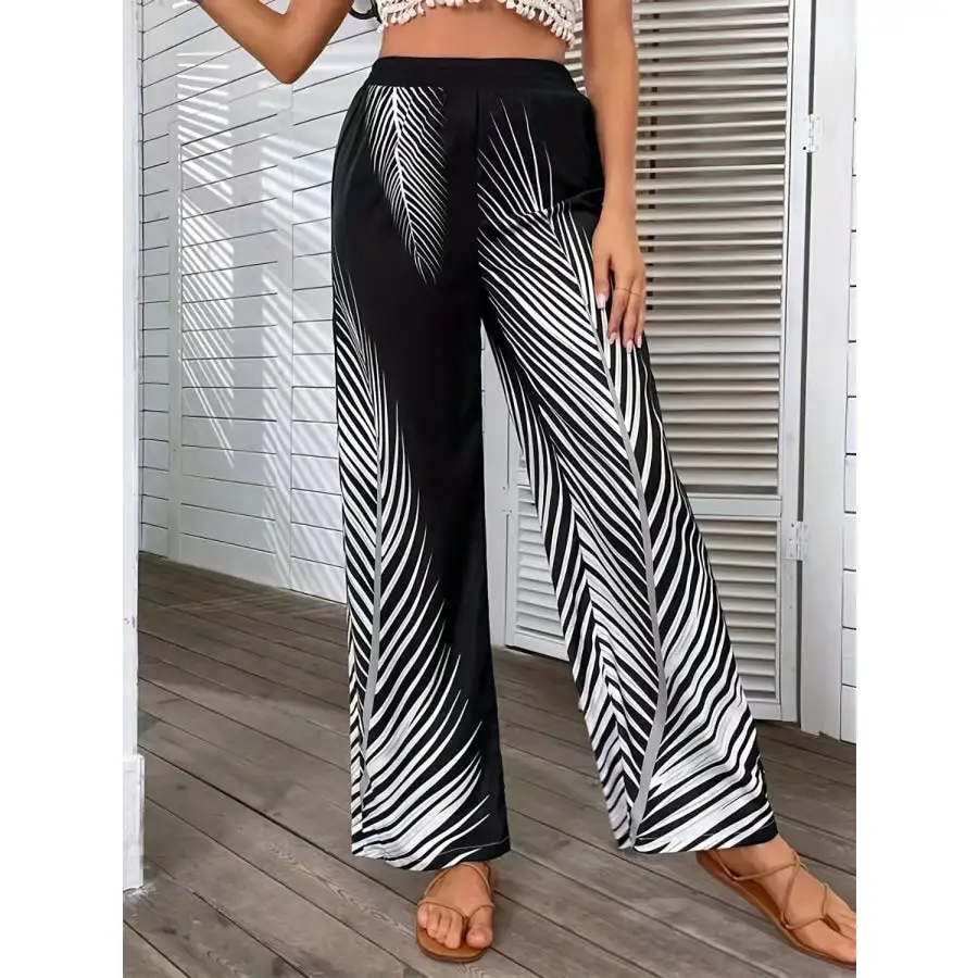 Everyday Printed Wide Leg Pants