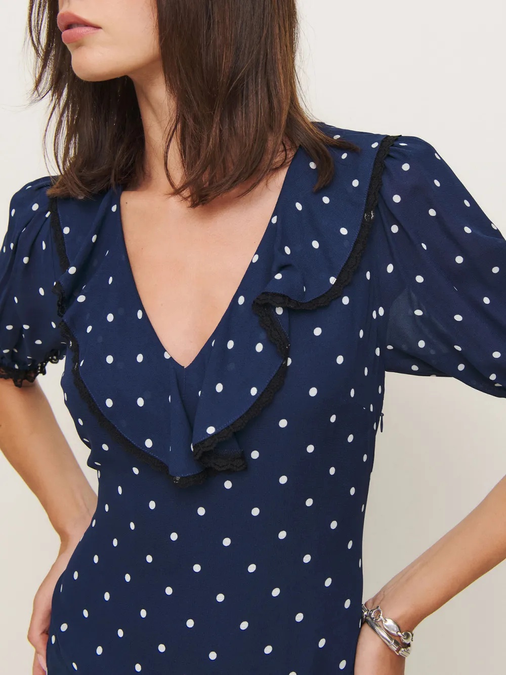 V Neck Floral Print Asymmetric Maxi Dress