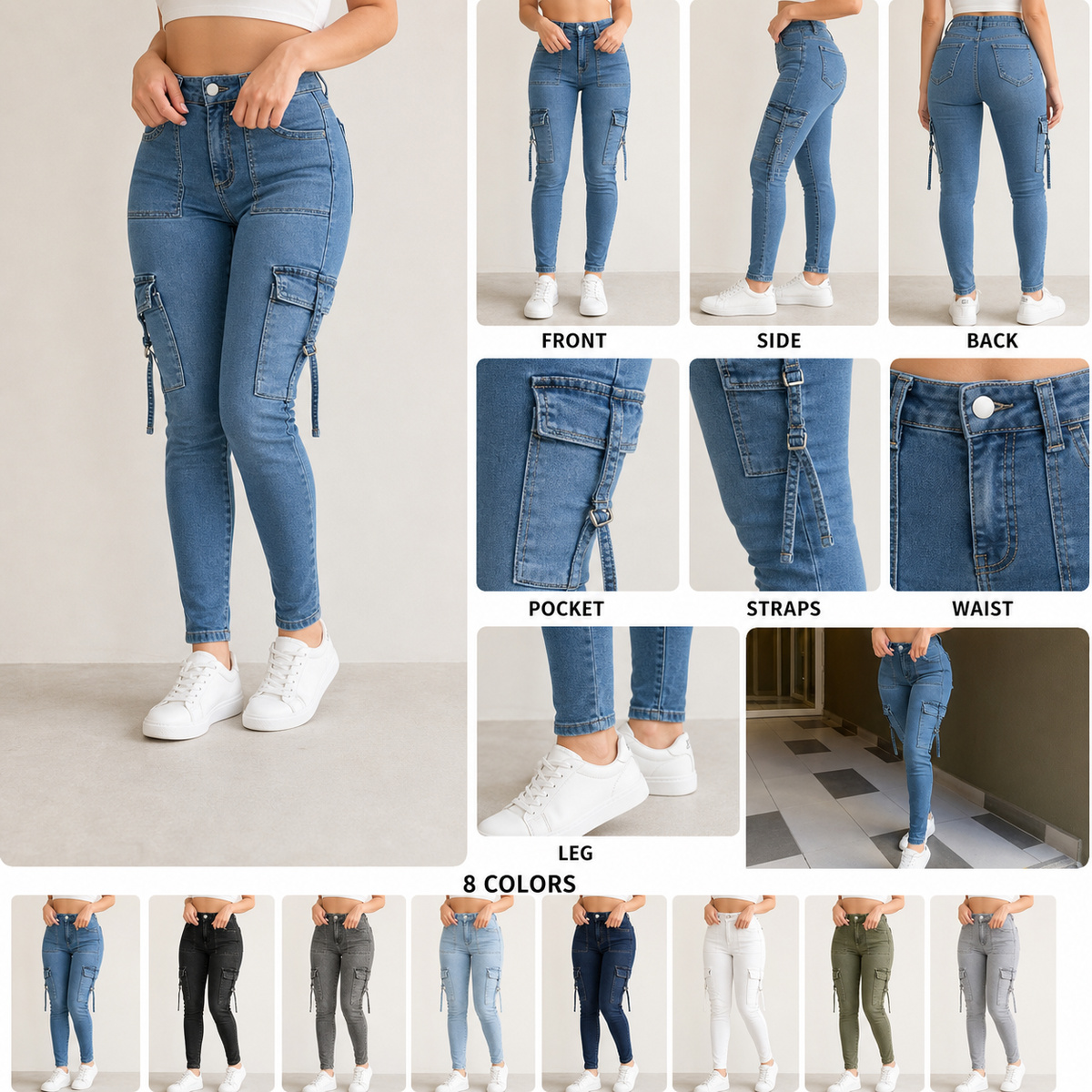  for denim cargo pants