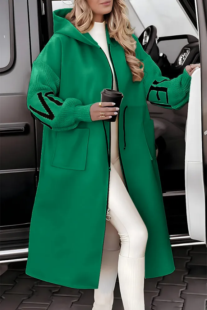 5PACK-Women'S Fashion Letter Pattern Patchwork Jacket-ONLY 26.95