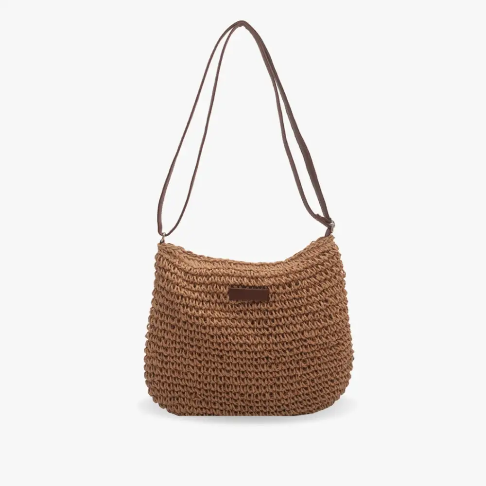 Zip Leather Shoulder Bag