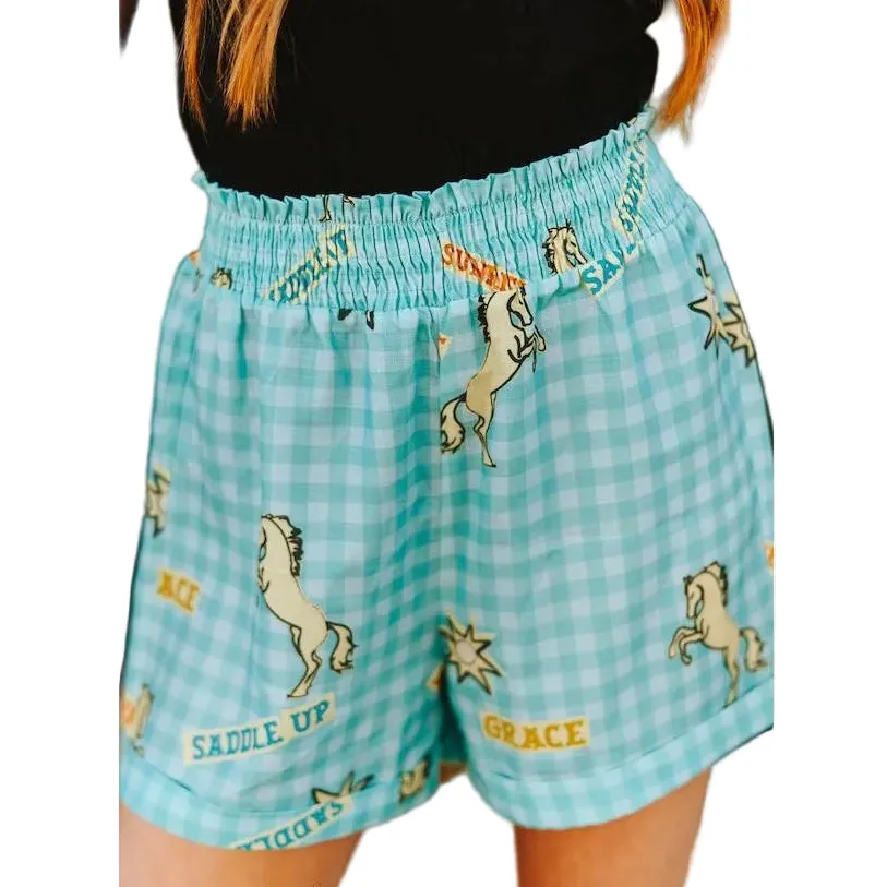 Horse Print Everyday Shorts