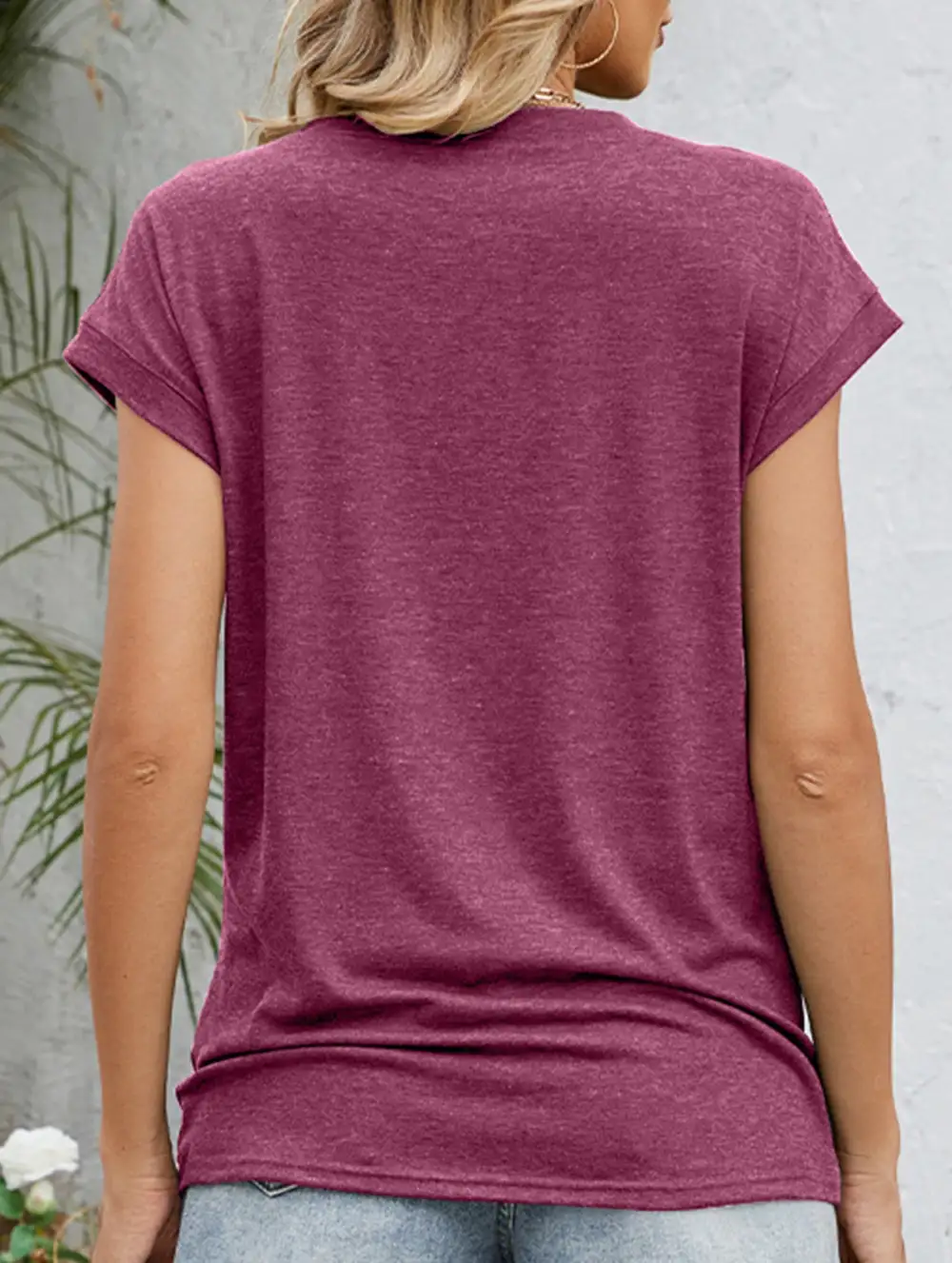 Easy Fit Loose Crew Neck Short Sleeve Tee
