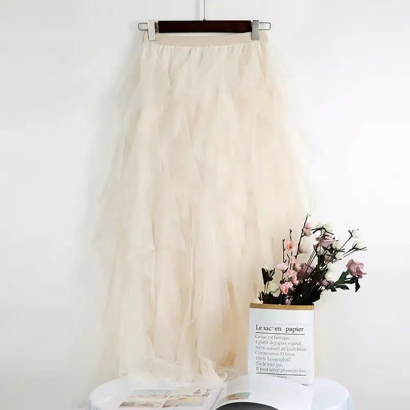 Everyday Polished Mesh Skirt