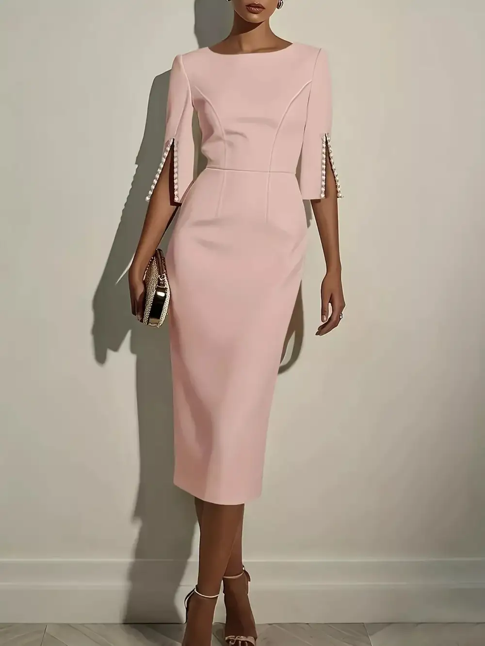 Side Slit Midi Dress