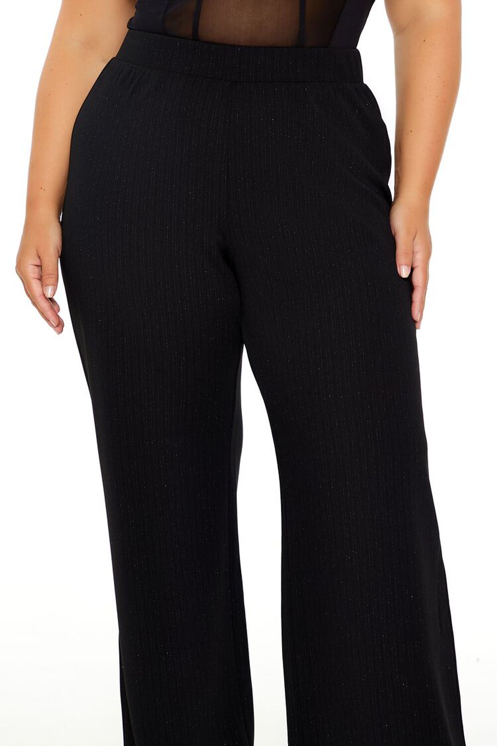 Plus Size High-Rise Straight Pants
