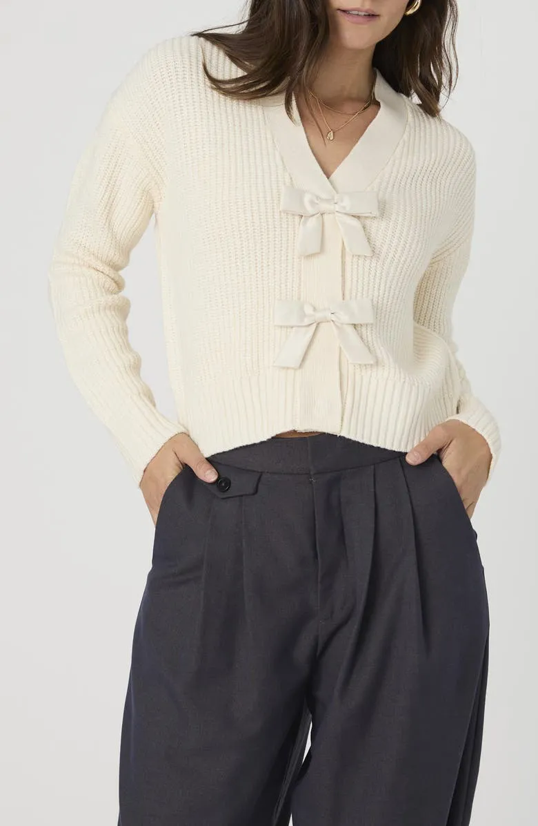 Babysoft Satin Bow Cardigan