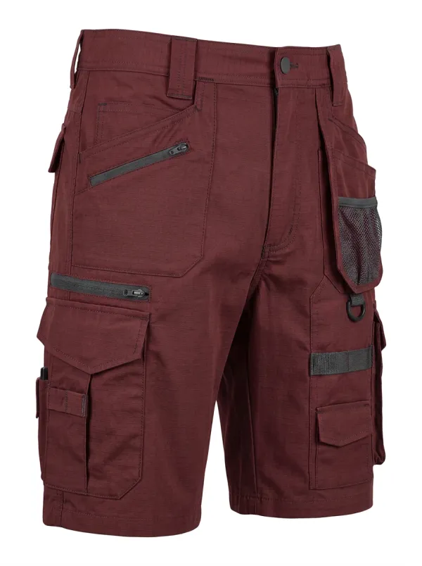 Men's Tactical Multi-Pocket Ripstop Work Cargo Shorts