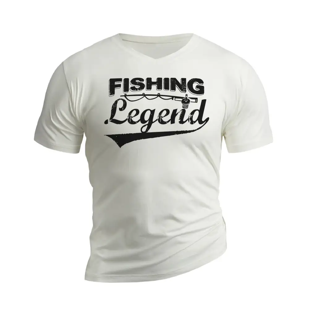 FISHING LEGEND WATERPROOF V-NECK GRAPHIC TEE