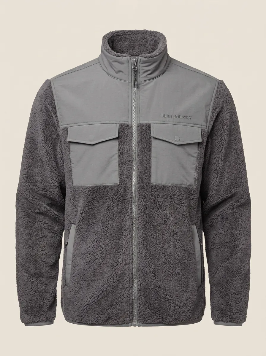 Contrast Fleece Jacket