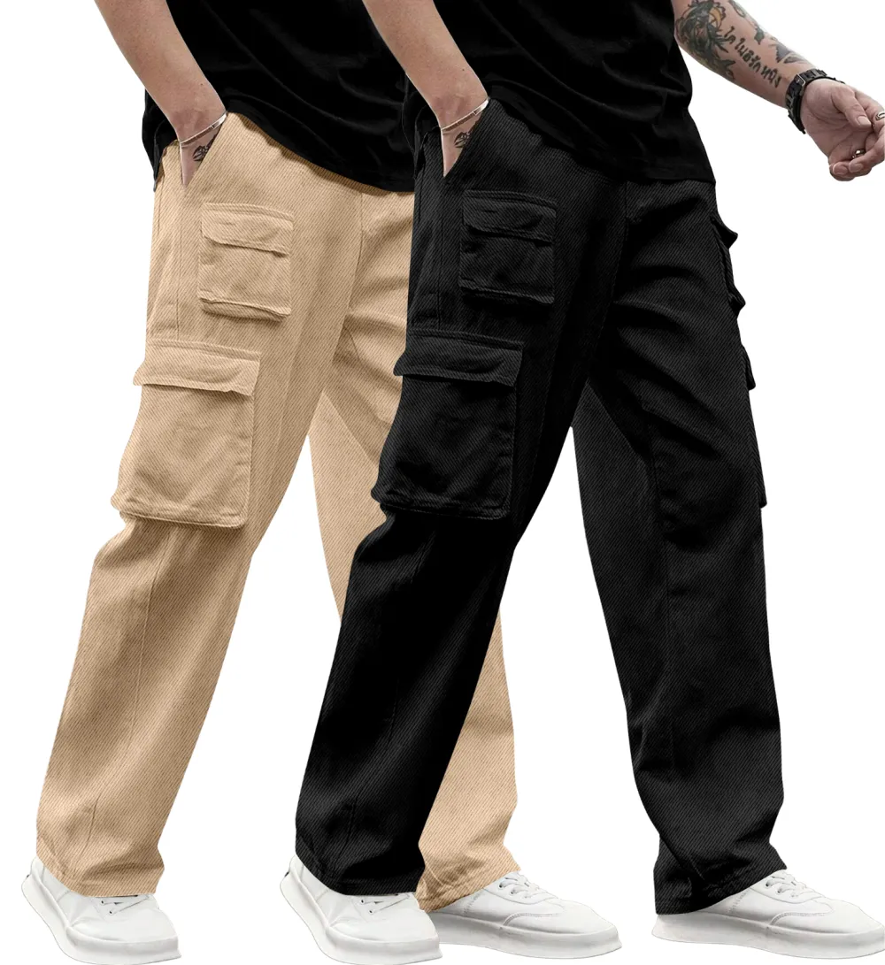 Durable Travel Cotton For Track Cargo Pants