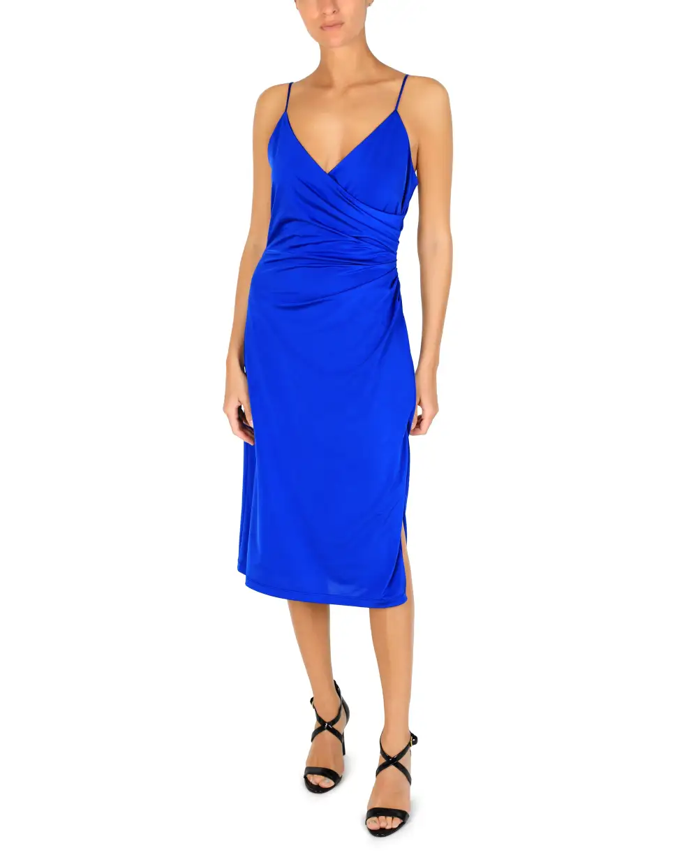 Surplice Waist Midi Dress