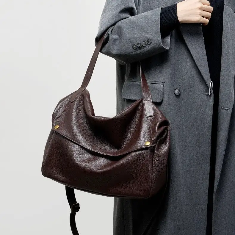 Structured Minimal Leather Handbag