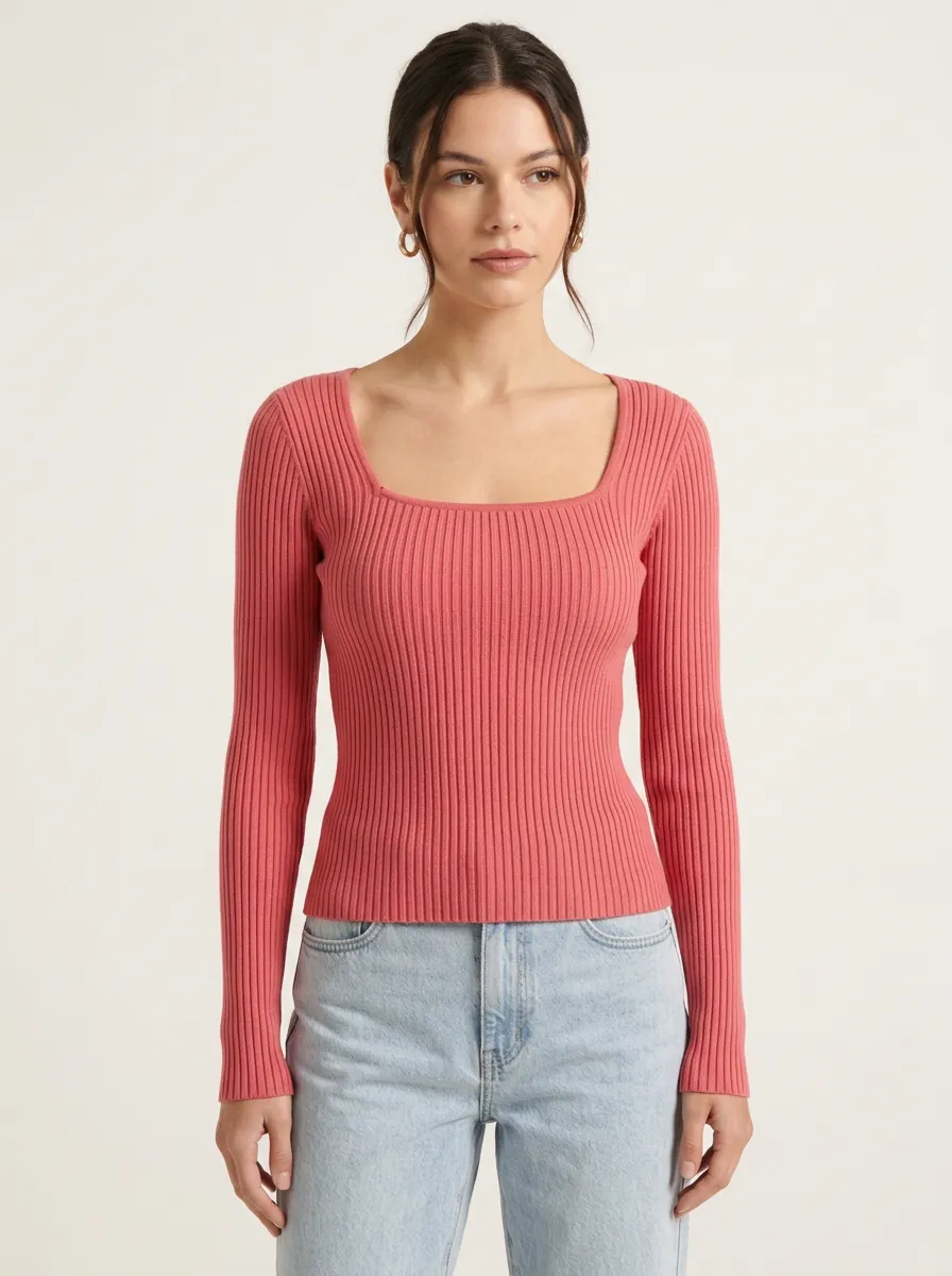 Women's Contoured Ribbed Open Back Camisole