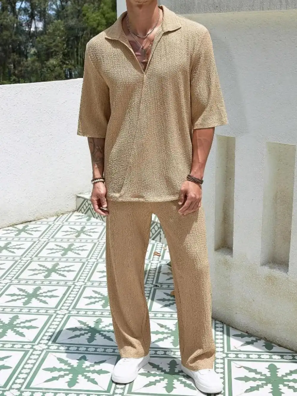 Half Sleeve Top and Pants Set