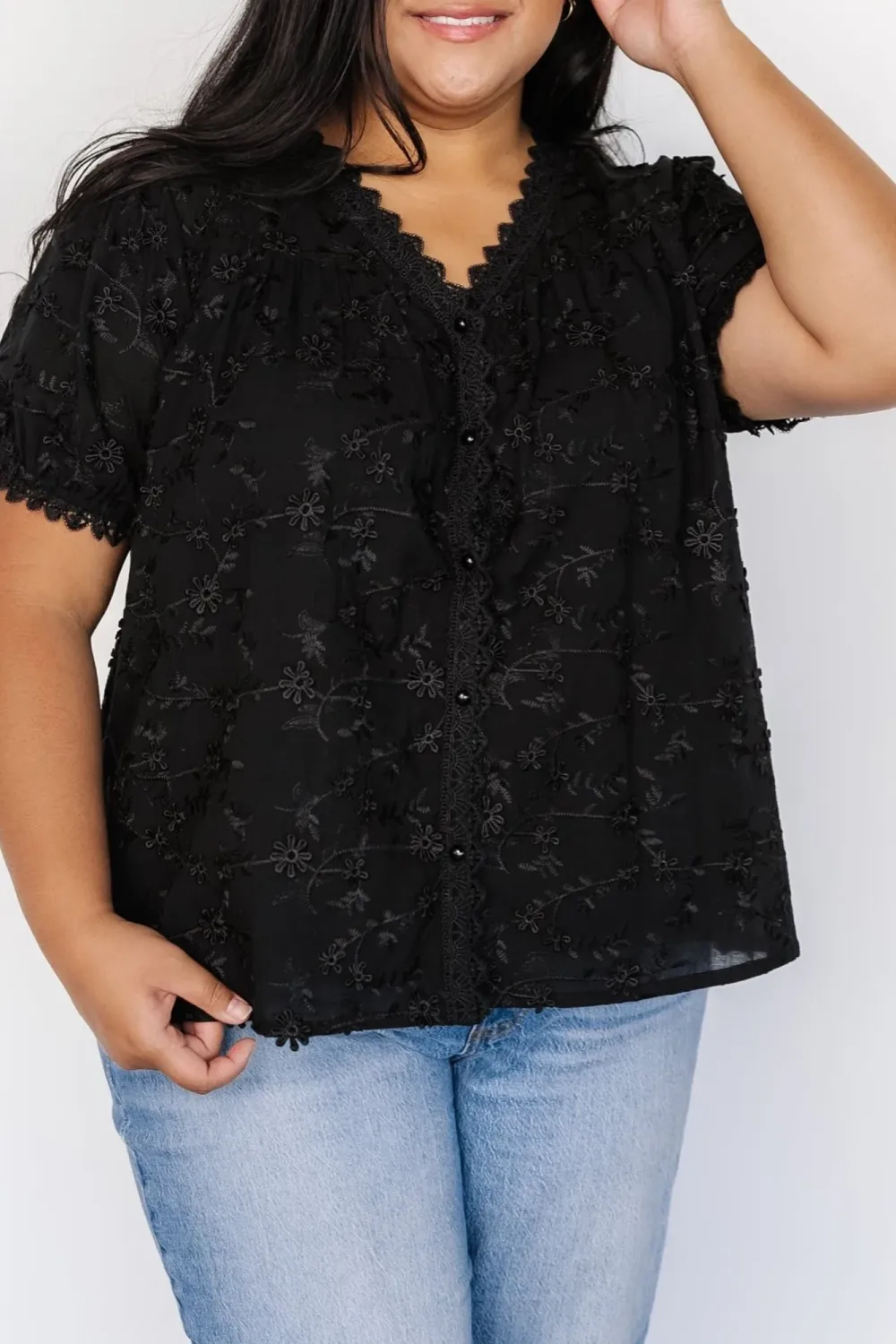 Design Sense Plush Lace Comfortable Shirt