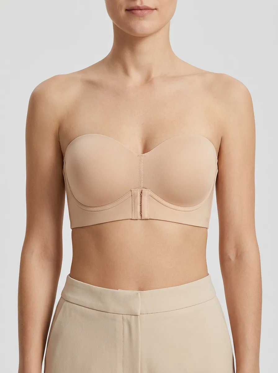 Women's Sweetheart Front-Closure Bustier Bra
