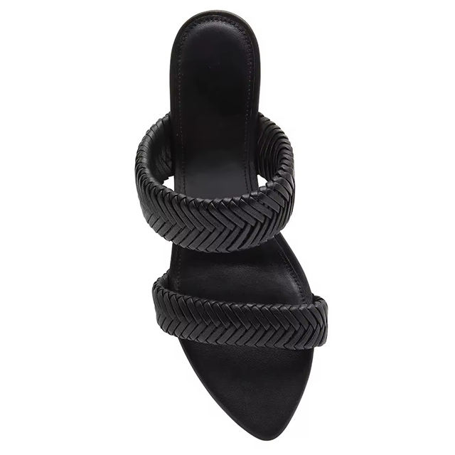 Elviera Pointed Toe Kitten Heel Sandals