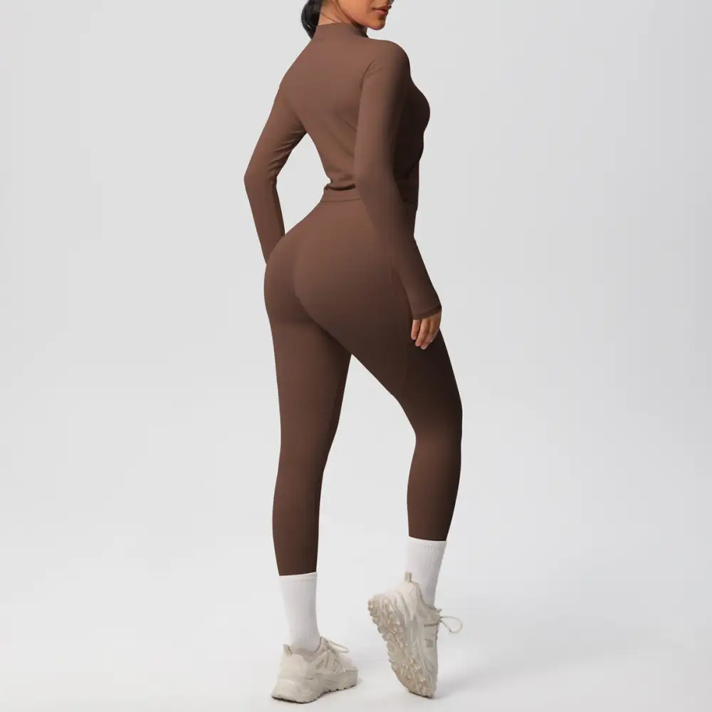 Long-Sleeve Yoga Two-Piece Activewear Active Set