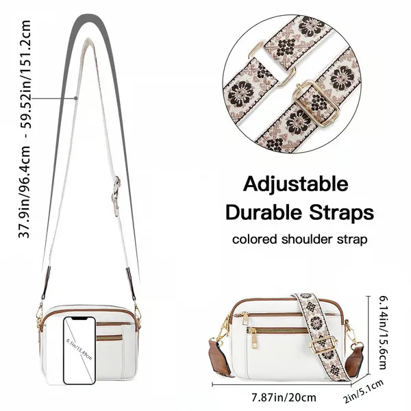 🔥Handmade Colorful Straps Crossbody Leather Bags & Purse💖