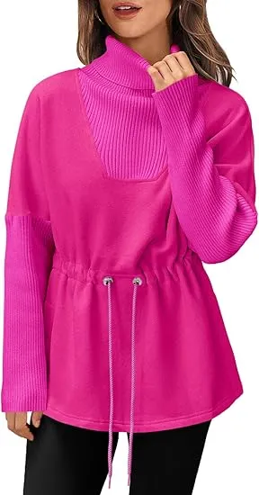 ✨  Women’s Turtleneck Fleece Sweatshirt – Warm, Chic & Effortlessly Stylish