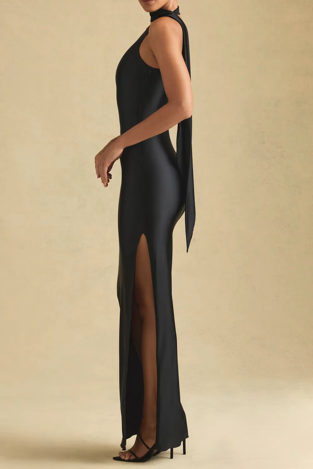 Slim Fit Intellectual Fashion Satin Dress
