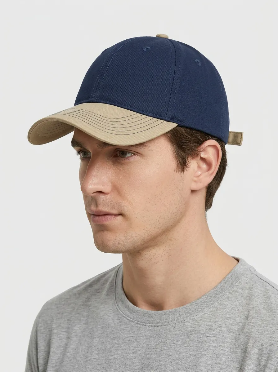 Unisex Abstract Two-Tone Graphic Baseball Cap