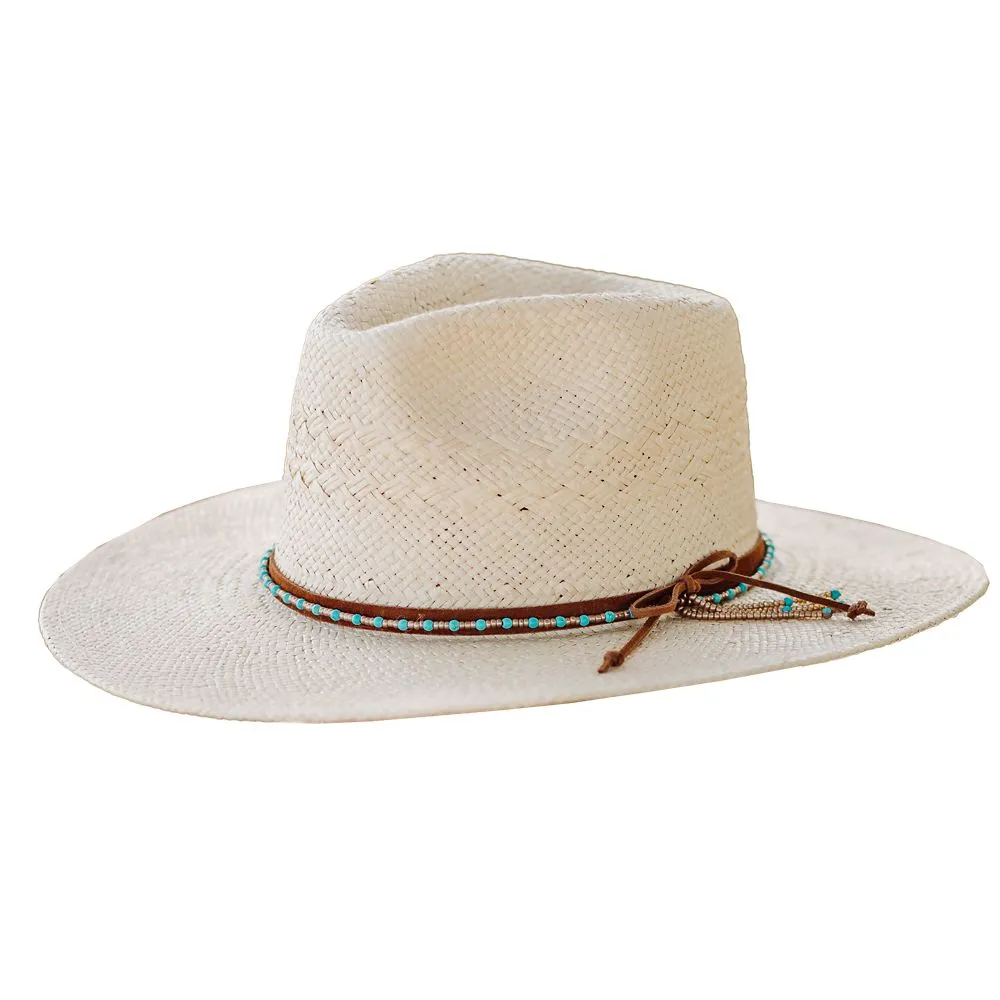 Women’s Woven Wide Brim Straw Safari Hat
