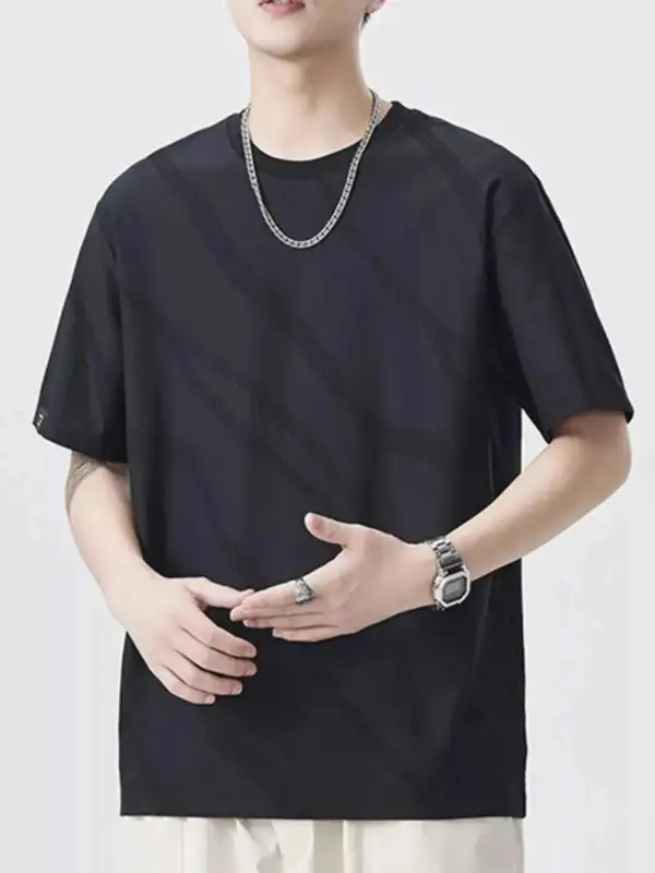 Casual Round Neck Short Sleeve T-Shirt