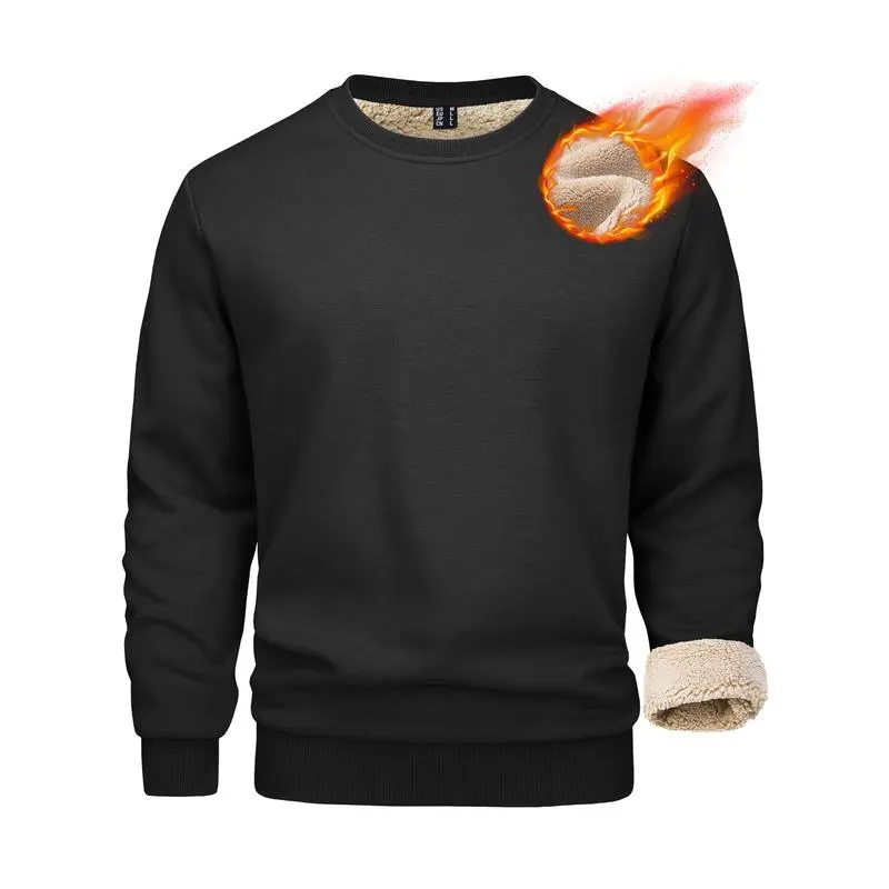 🧥 Men’s Sherpa Lined Sweatshirt – Cozy Warmth, Everyday Style