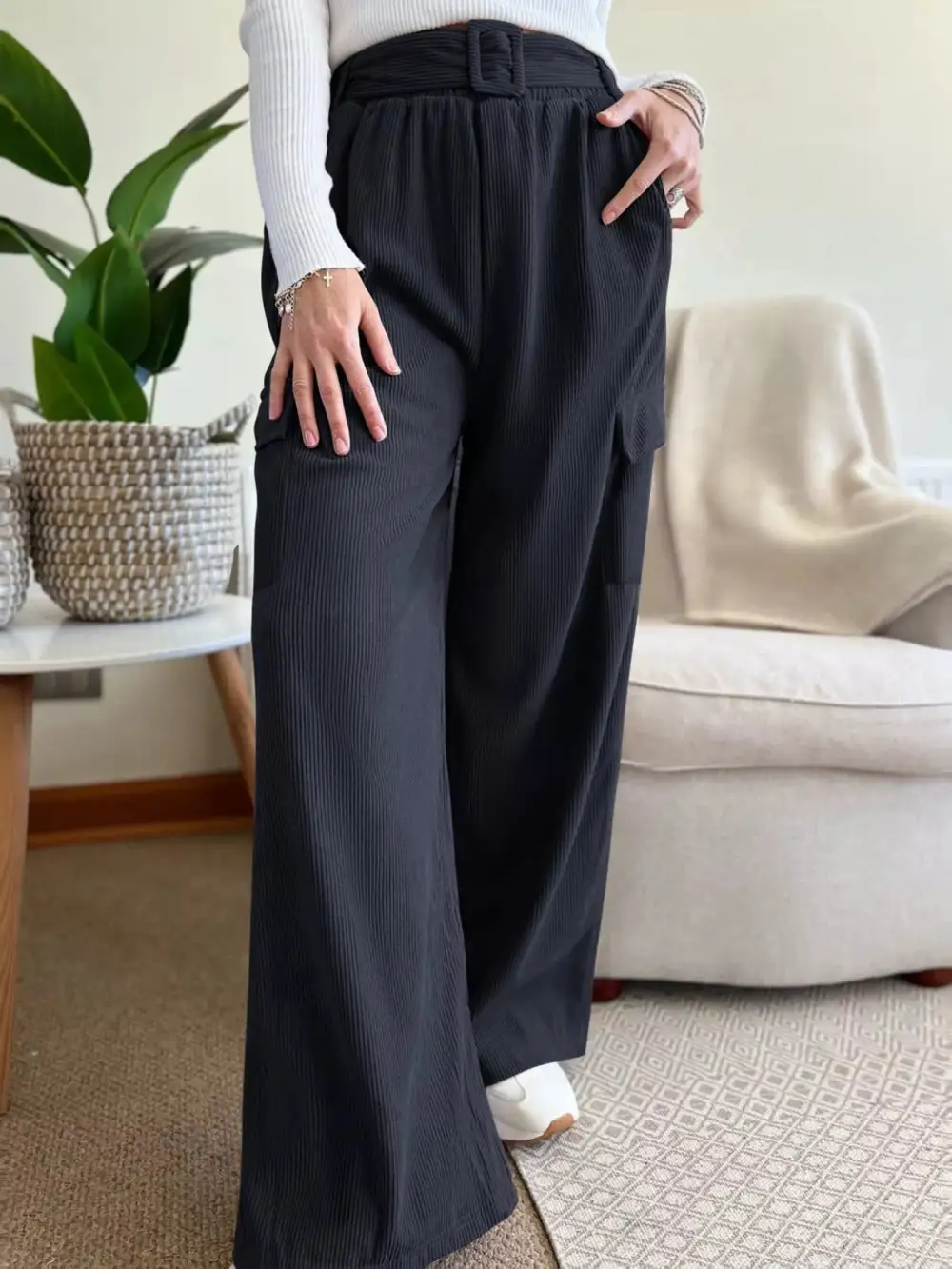 Everyday High Waist Wide Leg Pants