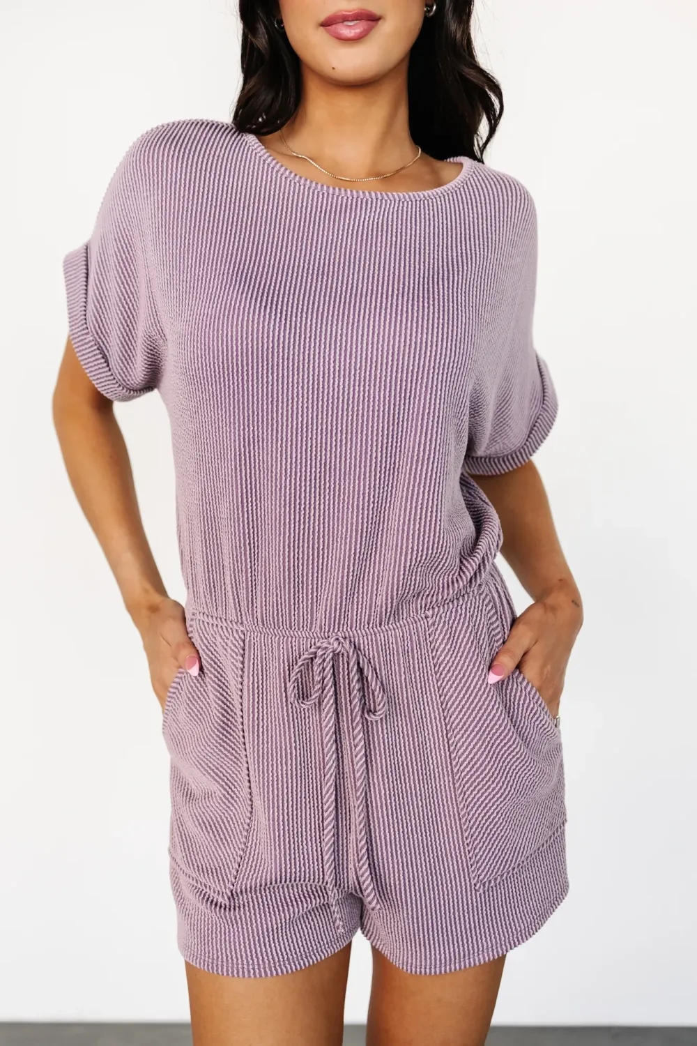 Loose And Comfortable Belt Jumpsuit