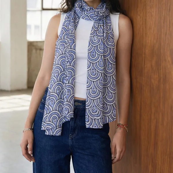 Peacock Blue Scarf