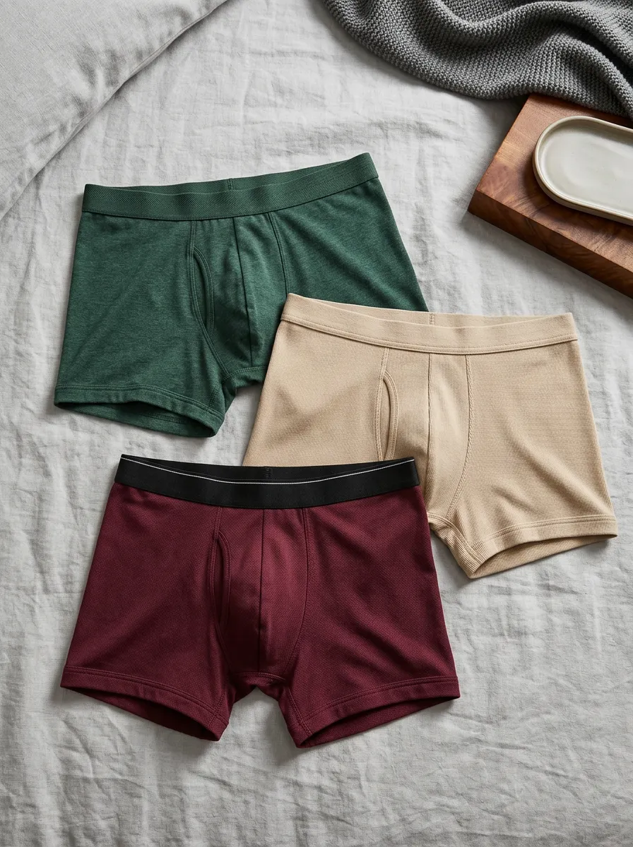 Men's Everyday Essentials Multipack Cotton Blend Boxer Briefs Set