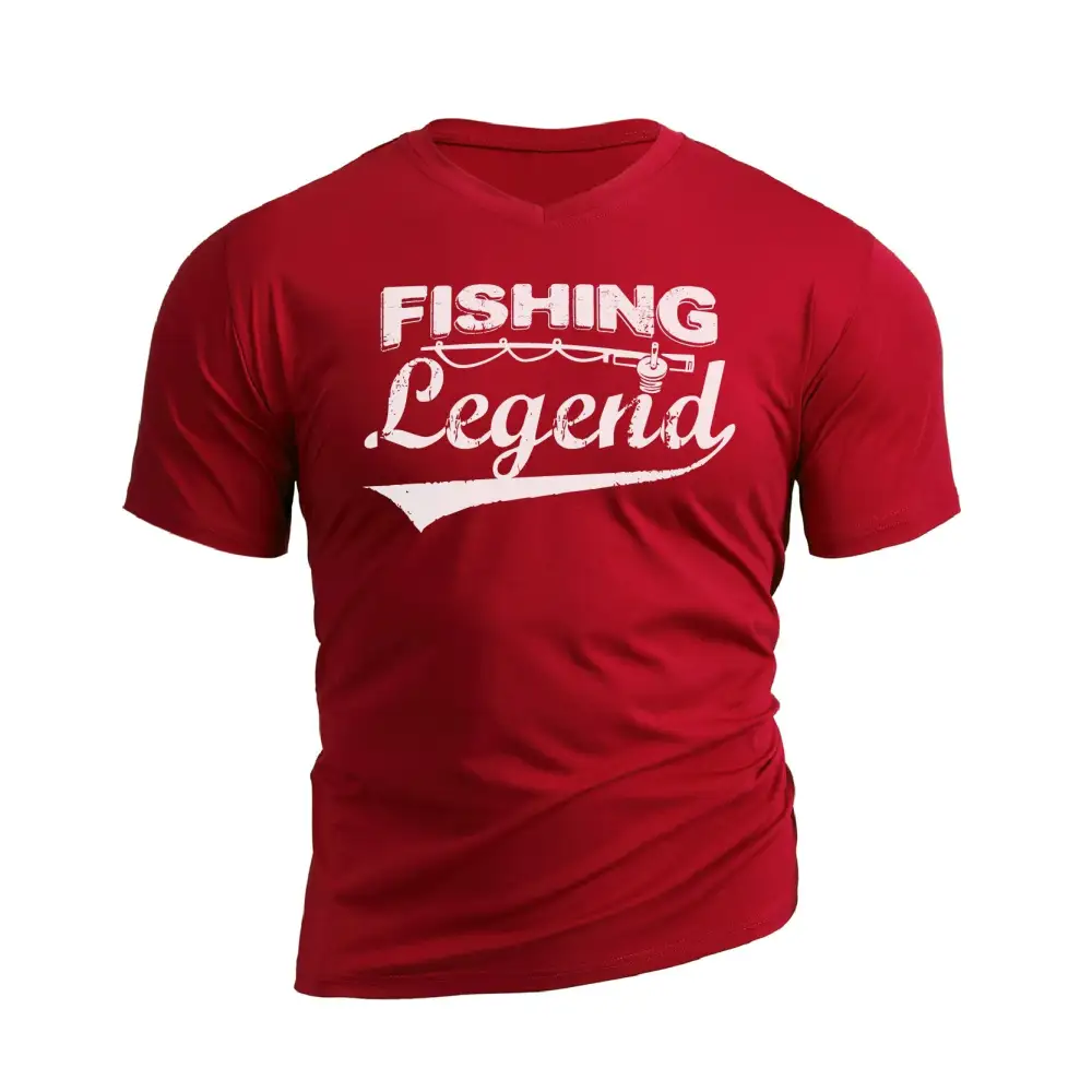FISHING LEGEND WATERPROOF V-NECK GRAPHIC TEE