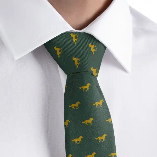 Horse Racing Pattern Necktie
