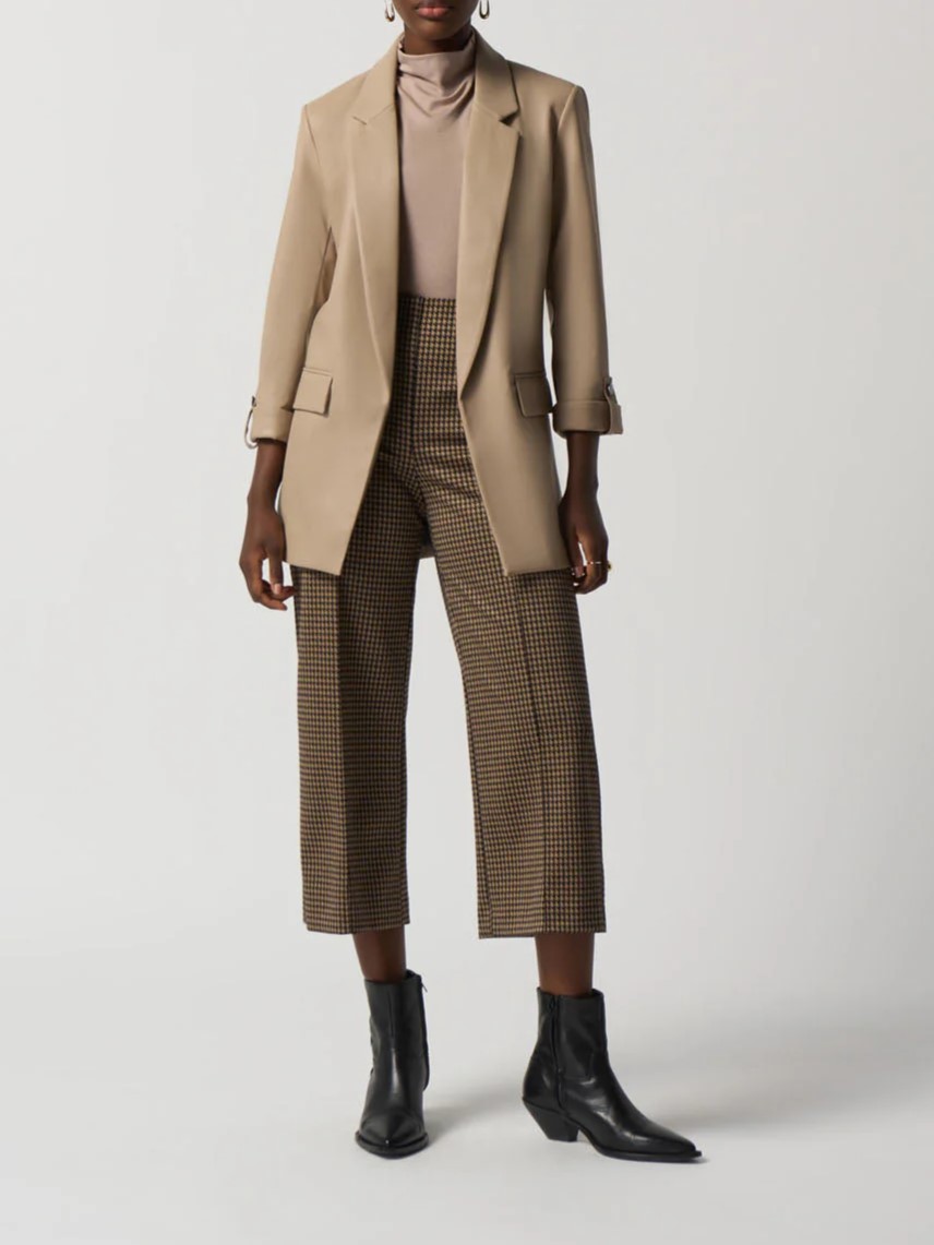 Camel Roll - Sleeve Single - Breasted Blazer