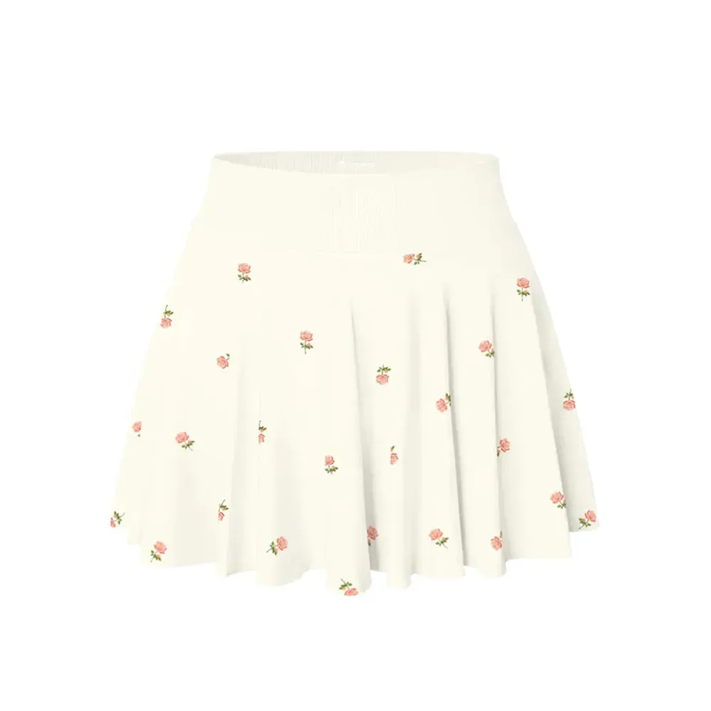Women's Flowy Stretchy Flared Casual Mini Skirt